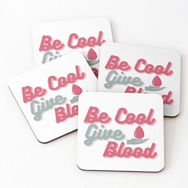 Item preview, Be Cool Give Blood / World Blood Donor Day designed and sold by MindPalette.