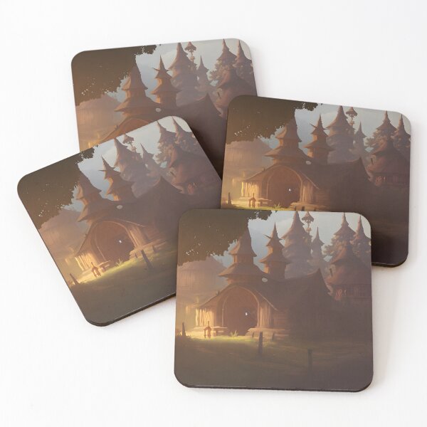 Item preview, Fantasy village in a wooded glen. designed and sold by MDArtdesigns.