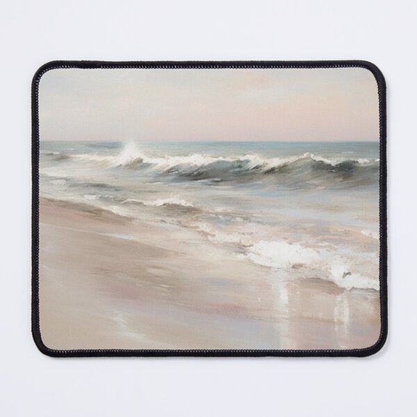 Item preview, Seaside Serenity Impressionist Art Beach Pastel Painting designed and sold by DigiNook.