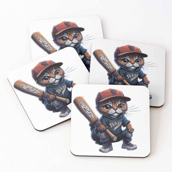 Item preview, Kitty League All-Star: Cute Baseball Playing Kitten Design designed and sold by harperjg.