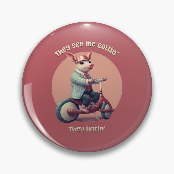 Item preview, They See Me Rollin', They Hatin' Pink Piglet designed and sold by danielliamgill.