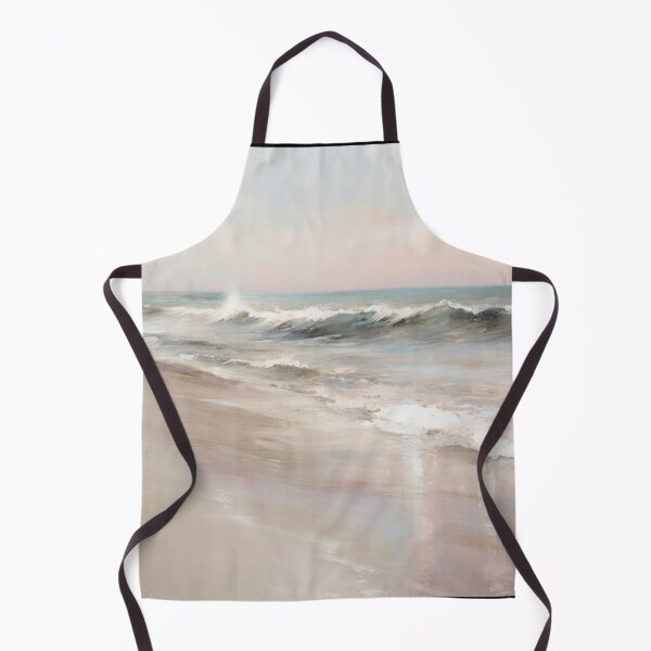 Item preview, Seaside Serenity Impressionist Art Beach Pastel Painting designed and sold by DigiNook.