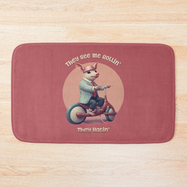 Item preview, They See Me Rollin', They Hatin' Pink Piglet designed and sold by danielliamgill.