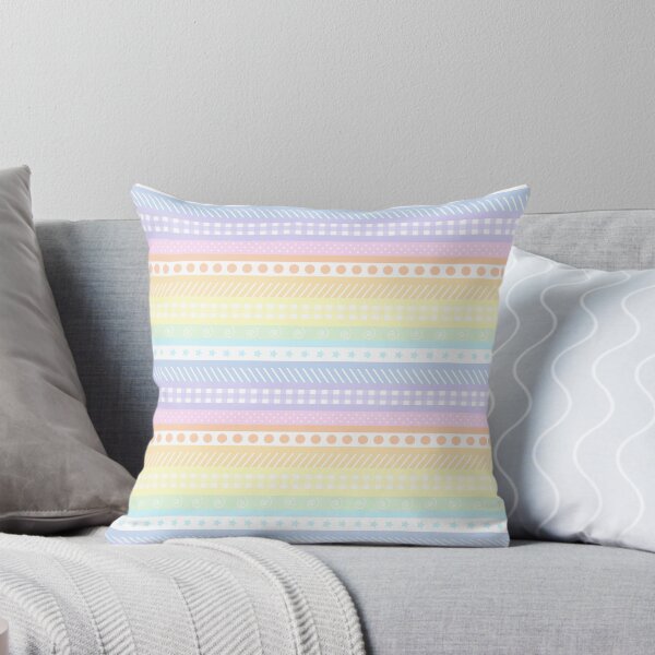Item preview, Pastel rainbow washi style  stripes - horizontal designed and sold by LittleBettyMakes.