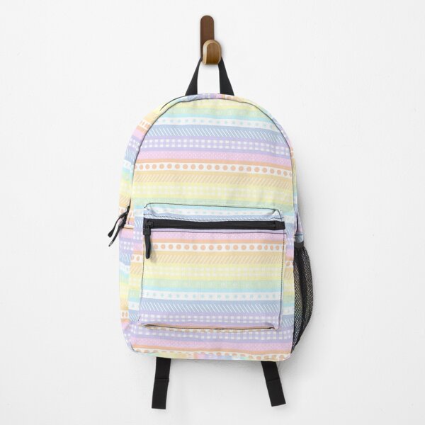 Item preview, Pastel rainbow washi style stripes - horizontal designed and sold by LittleBettyMakes.