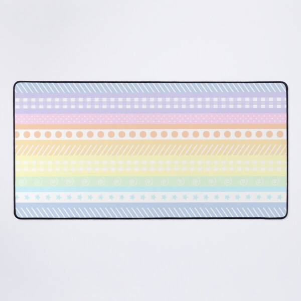 Item preview, Pastel rainbow washi style stripes - horizontal designed and sold by LittleBettyMakes.