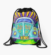 Flower Power Drawstring Bag