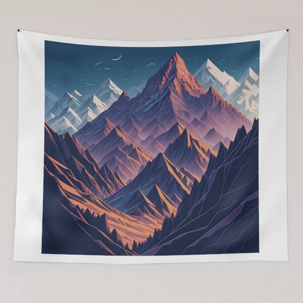Item preview, Cinematic Peaks: Detailed Isolated Illustration in Logo Style designed and sold by RedArtG09.