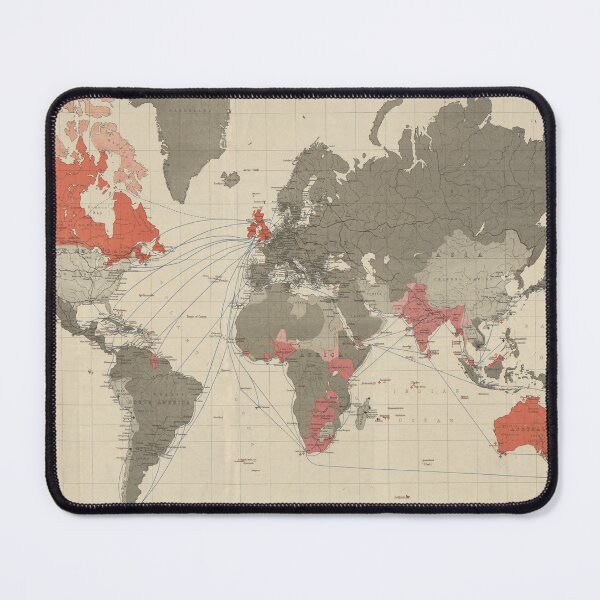Item preview, Vintage British Empire World Map (1892) Old Colonies of England Atlas designed and sold by BravuraMedia.