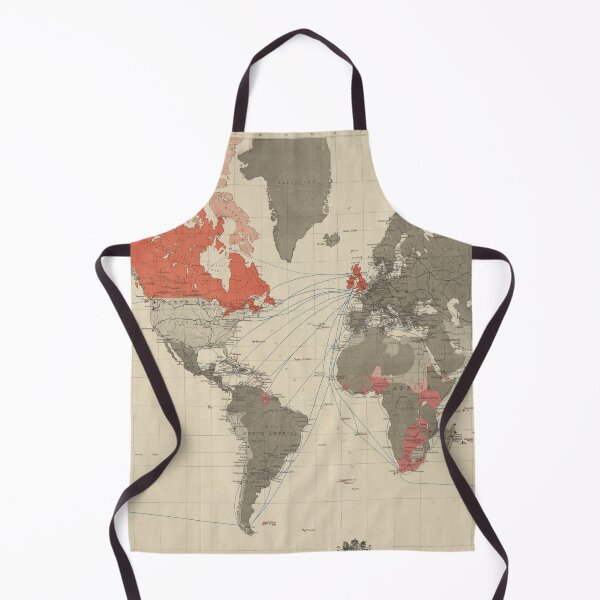 Item preview, Vintage British Empire World Map (1892) Old Colonies of England Atlas designed and sold by BravuraMedia.