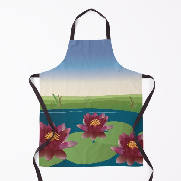Artikelvorschau, Naturillustration, ruhiges Wasser, Blumenschönheit, ruhige Landschaft. entworfen und verkauft von inspiration3.
