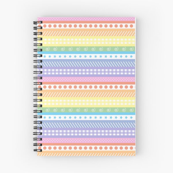 Item preview, Bright pastel rainbow washi style stripes - horizontal designed and sold by LittleBettyMakes.