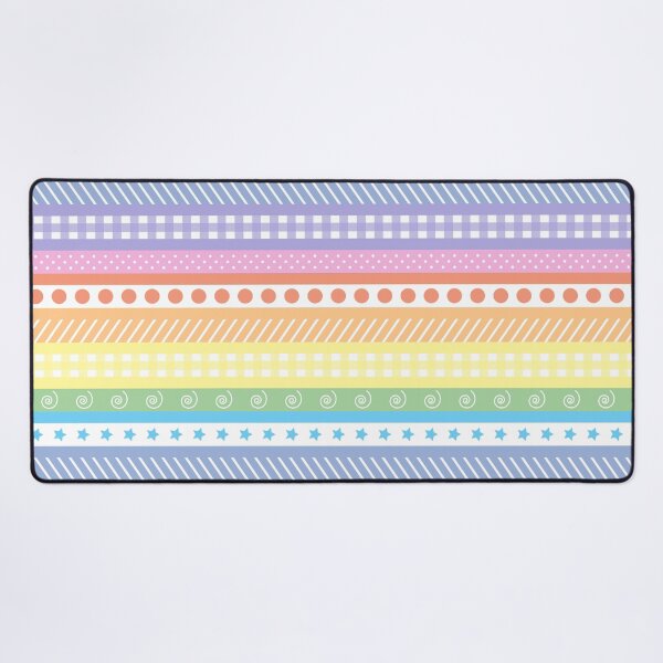 Item preview, Bright pastel rainbow washi style stripes - horizontal designed and sold by LittleBettyMakes.