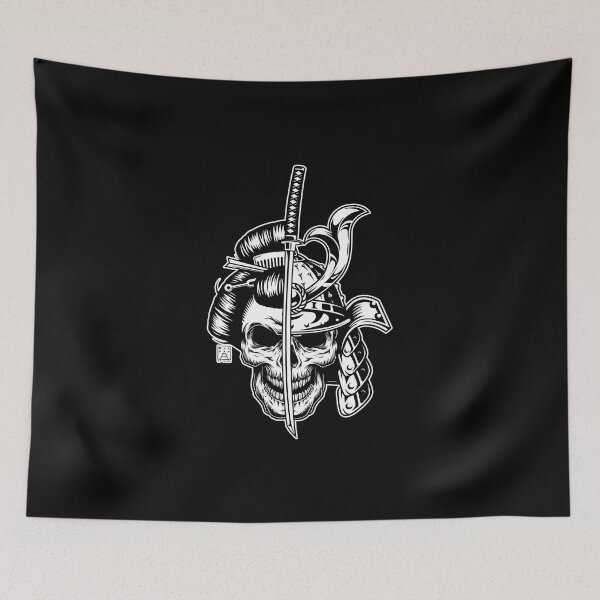 Item preview, Samurai and Geisha Skull designed and sold by urban-warriors.