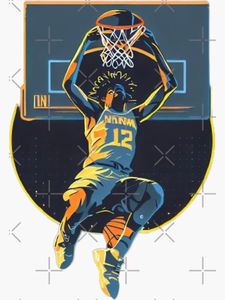 Ja Morant STICKER - Memphis Grizzlies NBA Murray State Slam Dunk