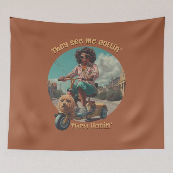 Item preview, They See Me Rollin', They Hatin' Hot Mama on a Three Wheeler designed and sold by danielliamgill.