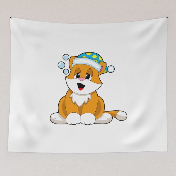Item preview, Cat Sleeping Nightcap designed and sold by Snabdesign84.