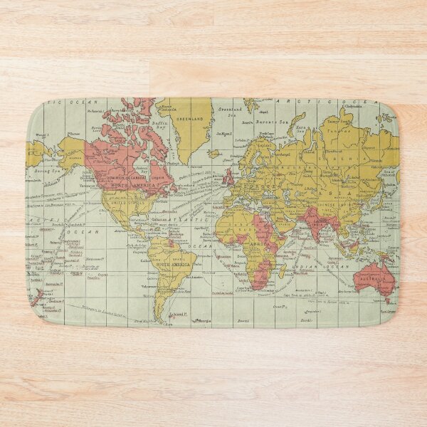 Item preview, Vintage British Empire Map (1915) Old Colonies of England Atlas designed and sold by BravuraMedia.