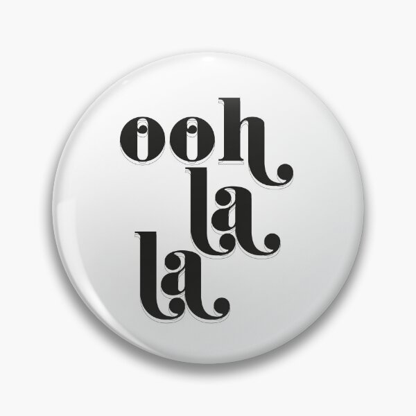 Item preview, Ohh la la black and white typography quote French phrase  designed and sold by HoneymoonHotel.