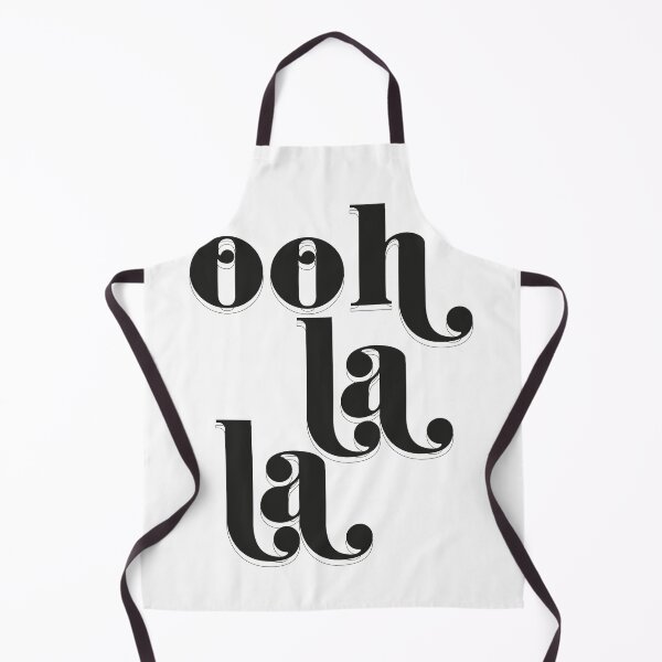 Item preview, Ohh la la black and white typography quote French phrase designed and sold by HoneymoonHotel.