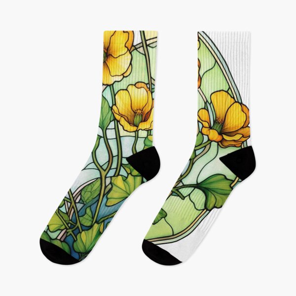 Item preview, Buttercups Stained Glass 6 designed and sold by BloomBoutiqueTs.