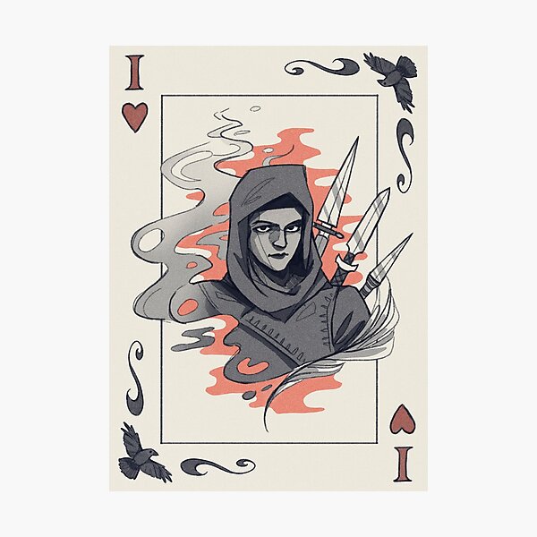 Artikel-Vorschau von Inej Ghafa Spielkarte - Krähensechs, designt und verkauft von kyrartist.