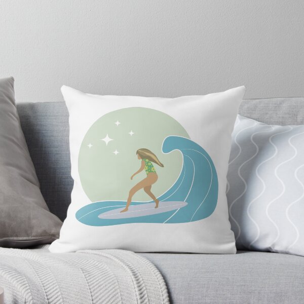 Item preview, Surfer Girl Riding a Wave designed and sold by derbyks.