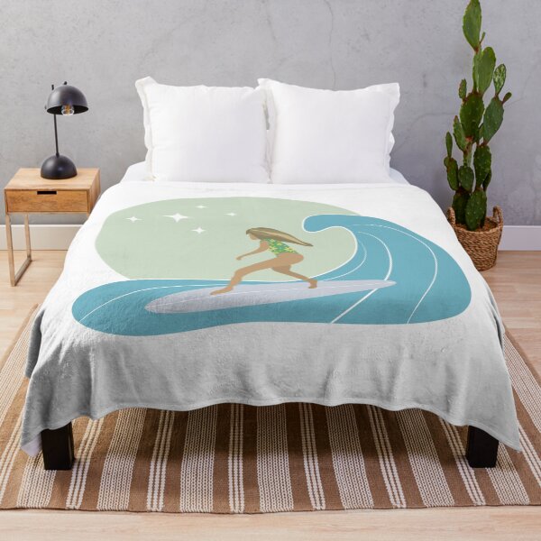 Item preview, Surfer Girl Riding a Wave designed and sold by derbyks.