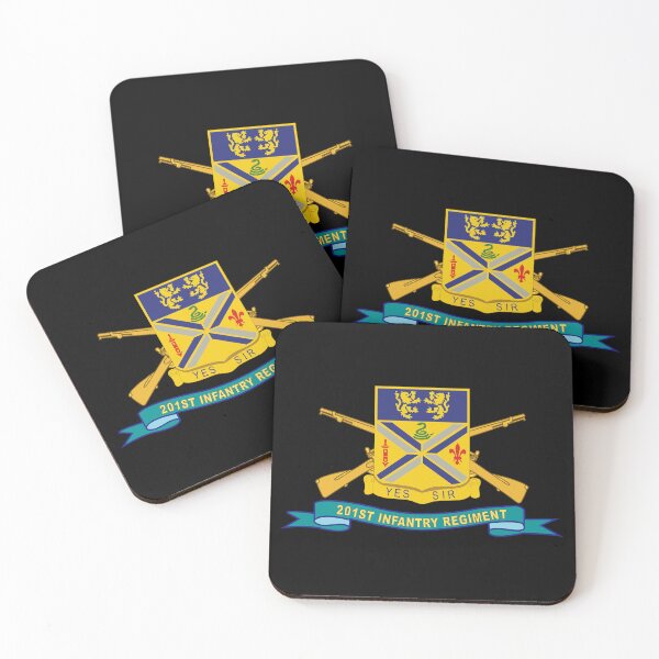 Item preview, Army - 201st Infantry Regiment - w Br - Ribbon X 300 designed and sold by Military Insignia Products.