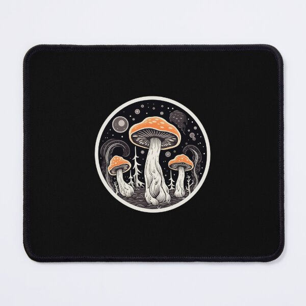 Item preview, Dark Witchy Disturbing Toadstools | Black | Cottagecore, Witchcore, Goblincore, Vintage, Drawing, Aesthetic, Fungus, Fungi, Shrooms, Mushroom designed and sold by FantasySoul.