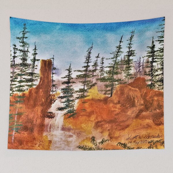 Item preview, Rugged Waterfall designed and sold by Scott and Mary Schneider art_photography.