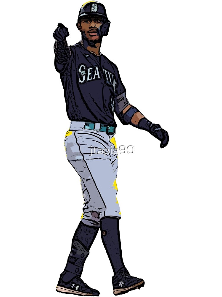  Julio Rodriguez Baseball Star Drawing Style Poster