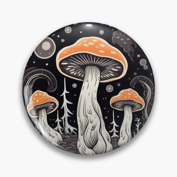 Item preview, Toadstools Dark Witchy inquietantes | Blanco | Cottagecore, Witchcore, Goblincore, Clásico, Dibujo, Estética, Hongo, Hongos, Hongos, Seta designed and sold by FantasySoul.