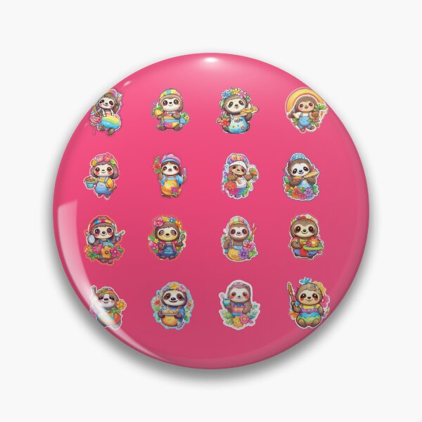 Item preview, Adorable Sloths Cooking and Baking **Choose Large Stickers Pack or Magnets!** designed and sold by AdiRemba.