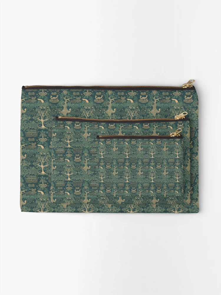 Thumbnail 2 of 4, Zipper Pouch, Eternal Roots designed and sold by PixelPatchwork.