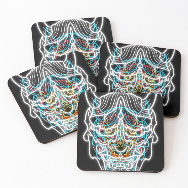 Item preview, Neon Hannah Design - Neo Oni Mask designed and sold by Mitch616Art.