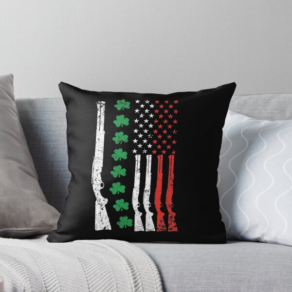 Item preview, Irish American flag with shotguns designed and sold by MikesTeez.
