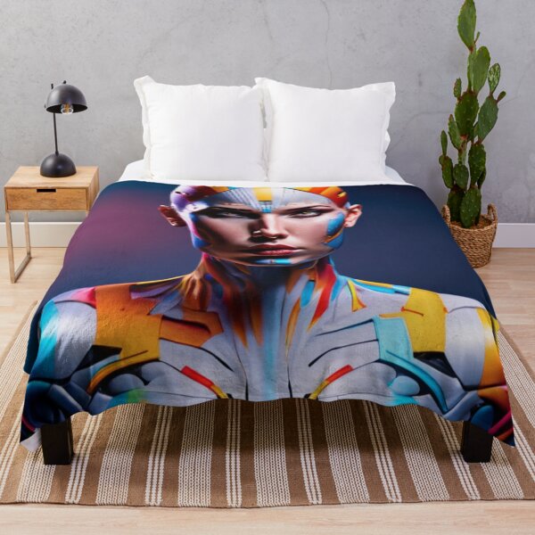 Item preview, Futuristic colorful portrait designed and sold by jsebouvi.