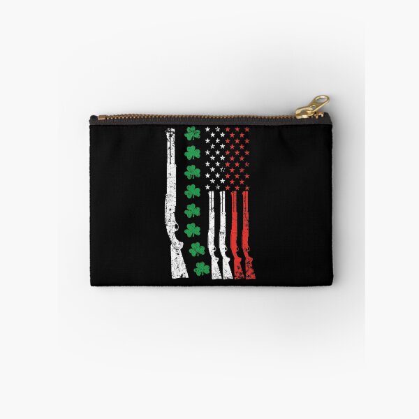 Item preview, Irish American flag with shotguns designed and sold by MikesTeez.