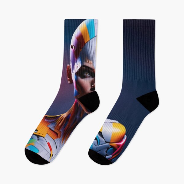 Item preview, Futuristic colorful portrait designed and sold by jsebouvi.