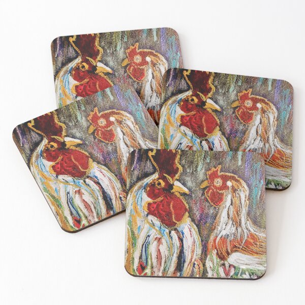 Item preview, Rooster and hen designed and sold by Wojciech Wolan.