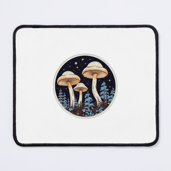 Item preview, Dark Mushrooms and Ferns | White | Cottagecore, Witchcore, Goblincore, Vintage, Drawing, Aesthetic, Fungus, Fungi, Shrooms, Fern designed and sold by FantasySoul.