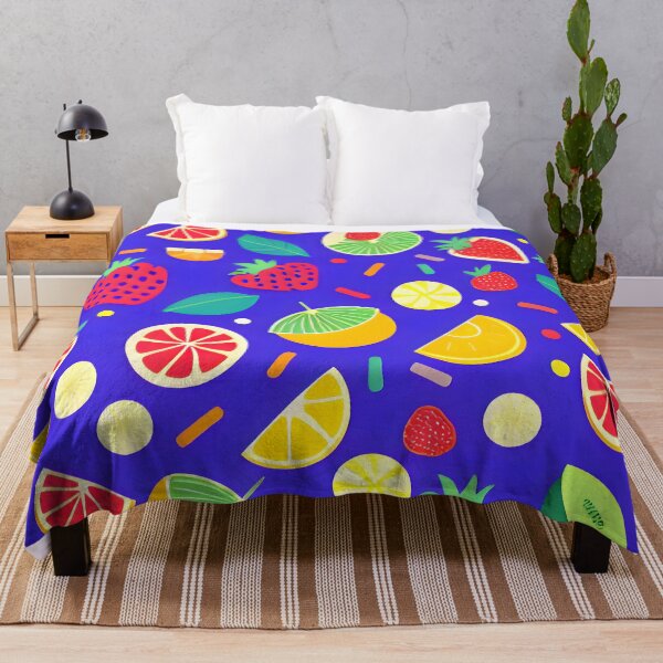 Item preview, Fruity candy mix on blue background designed and sold by WhatTheTrendsDo.