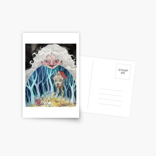 Baba Yaga Postcard