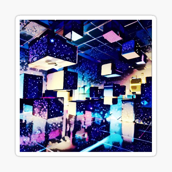 Art in space Sticker