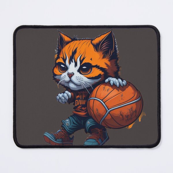 Item preview, Hoops and Whiskers: Cute Basketball Playing Kitten Design designed and sold by harperjg.