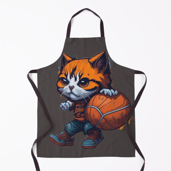 Item preview, Hoops and Whiskers: Cute Basketball Playing Kitten Design designed and sold by harperjg.