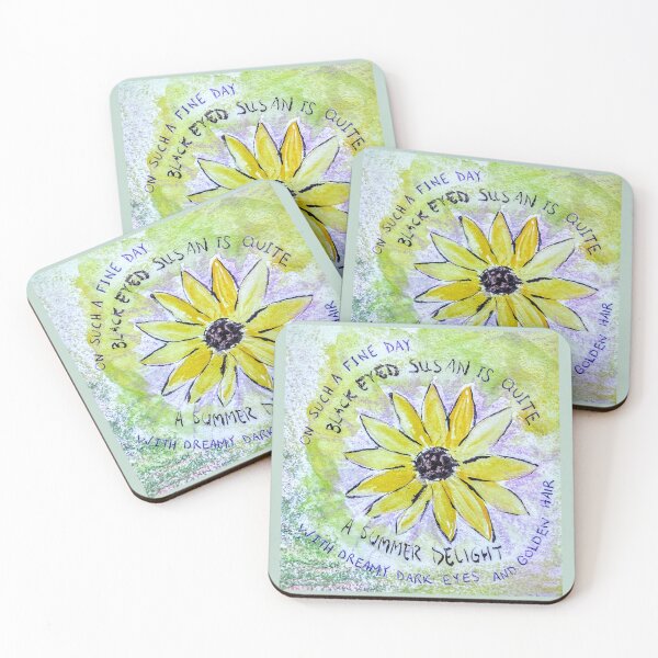 Artikelvorschau, Etegami Black Eyed Susan Swirl entworfen und verkauft von EtegamiJourney.