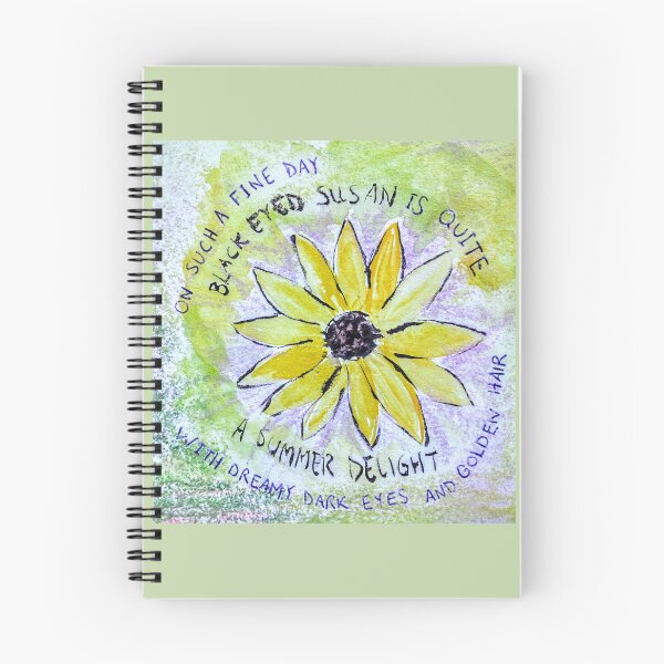 Item preview, Etegami Black Eyed Susan Swirl designed and sold by EtegamiJourney.