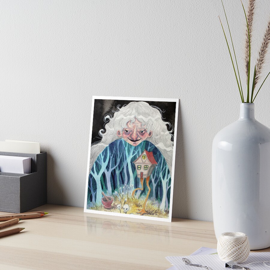 Baba Yaga Art Board Print